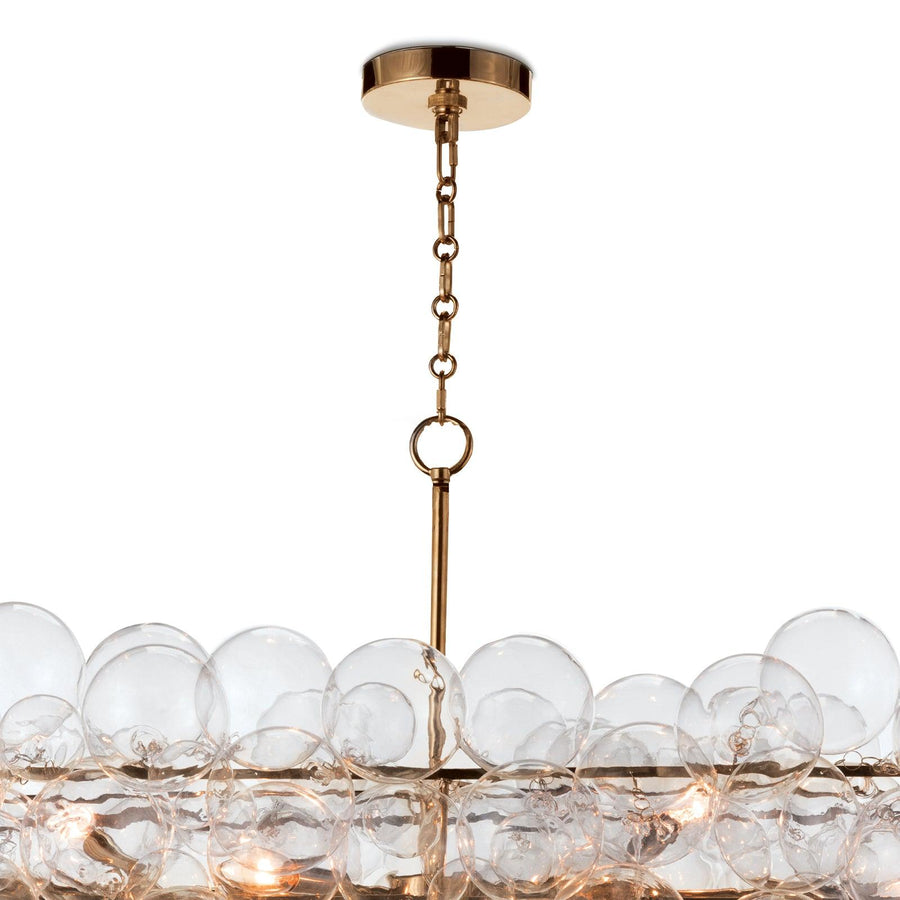 Bubbles Chandelier Linear (Natural Brass) - Maison Vogue