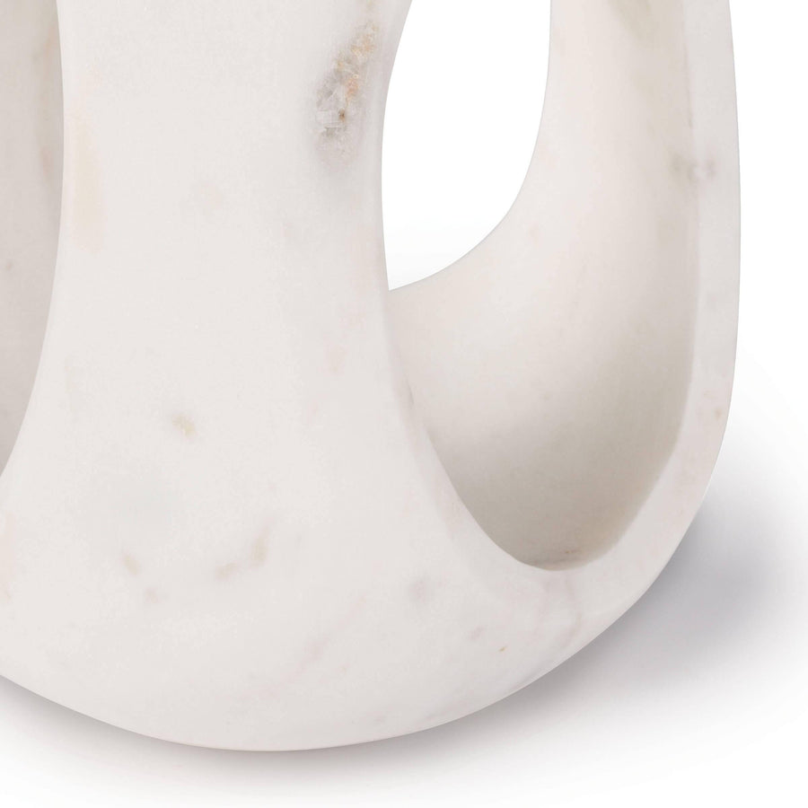 Bruno Marble Sculpture Large (White) - Maison Vogue
