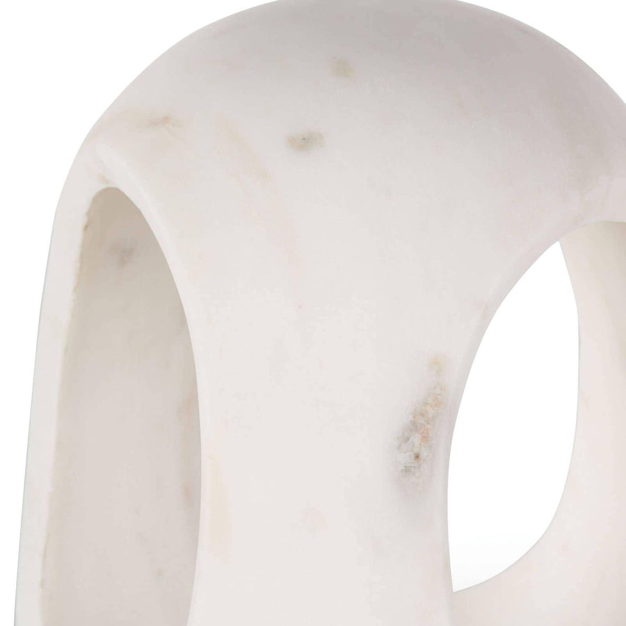 Bruno Marble Sculpture Large (White) - Maison Vogue