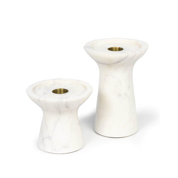 Klein Marble Candle Holder Set - Maison Vogue
