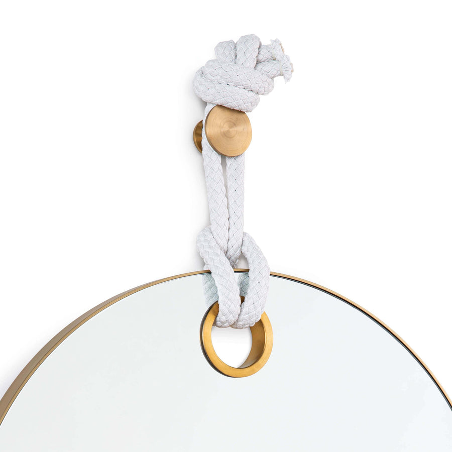 Porter Mirror (Natural Brass) - Maison Vogue