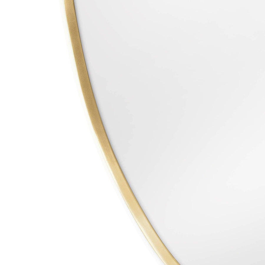 Crest Mirror (Natural Brass) - Maison Vogue