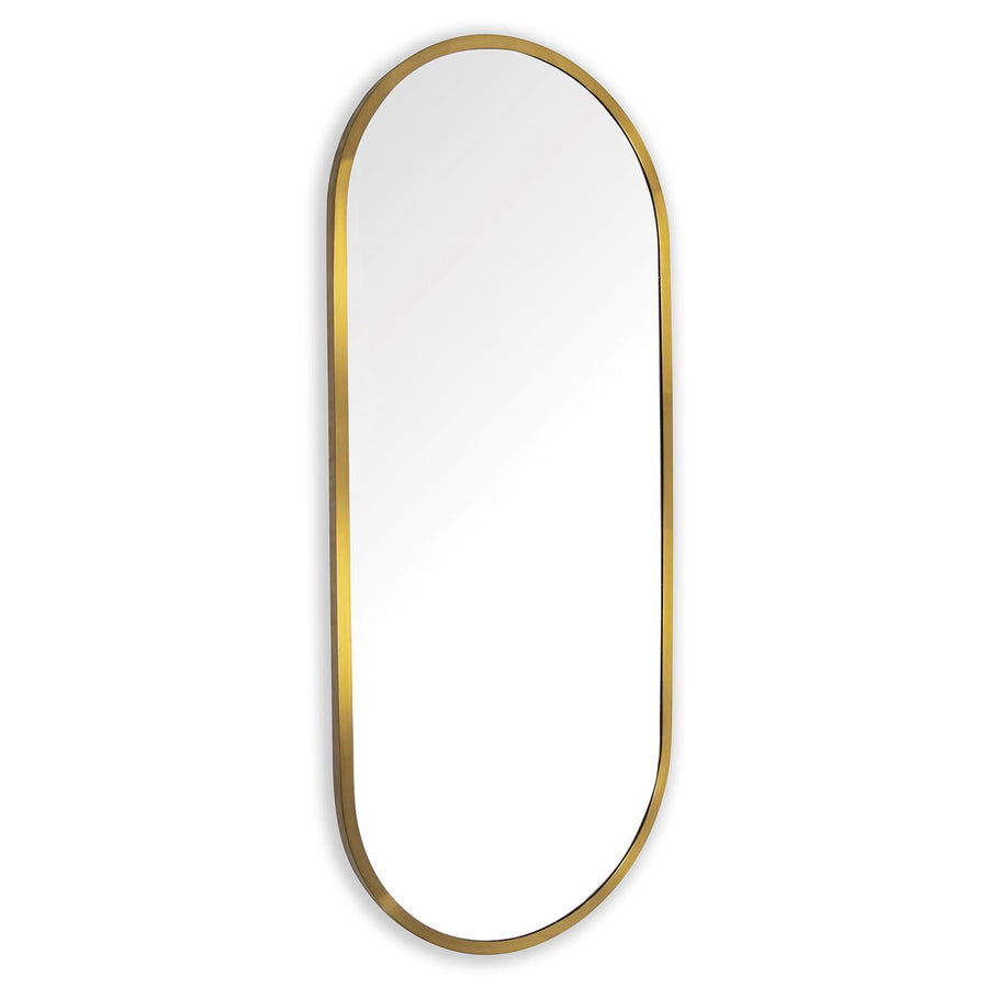Doris Dressing Room Mirror Small (Natural Brass) - Maison Vogue
