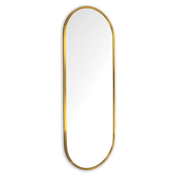 Doris Dressing Room Mirror Large (Natural Brass) - Maison Vogue