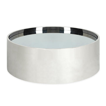 Alphaville Cocktail Table, Stainless Steel - Maison Vogue