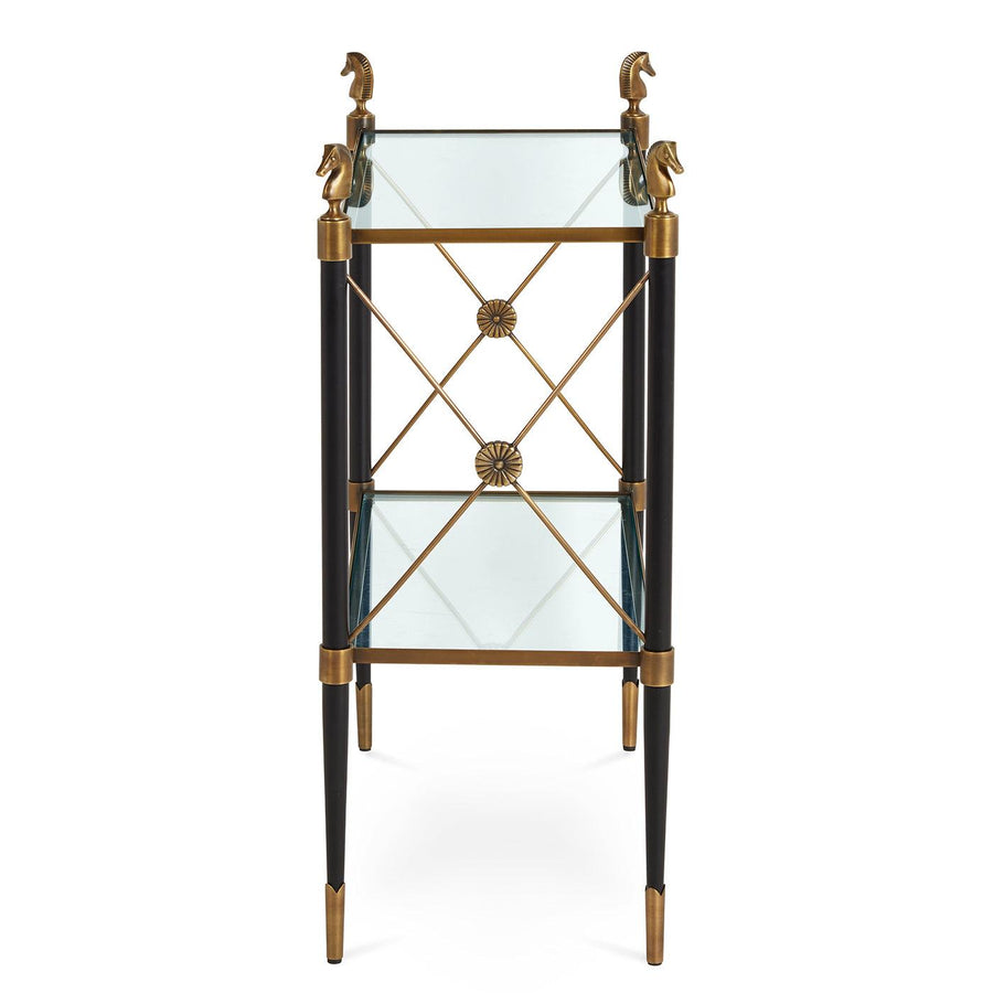 Rider Two-Tier Side Table - Maison Vogue
