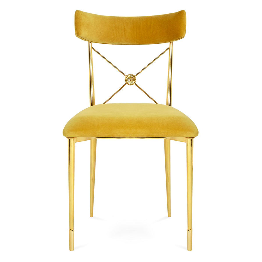 Rider Dining Chair, Rialto Gold - Maison Vogue