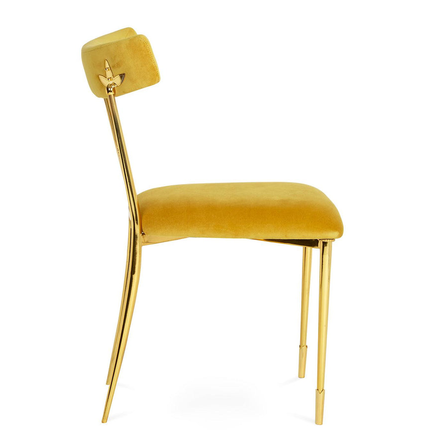 Rider Dining Chair, Rialto Gold - Maison Vogue
