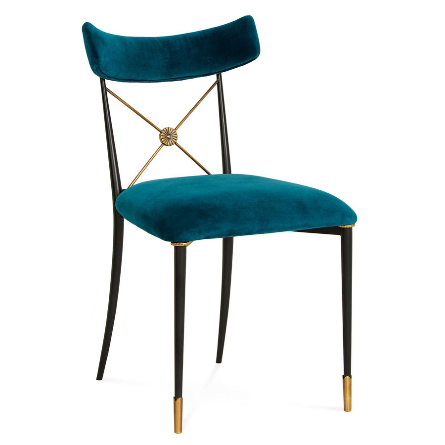 Rider Dining Chair, Rialto Peacock - Maison Vogue