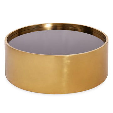 Alphaville Cocktail Table, Honed Brass - Maison Vogue