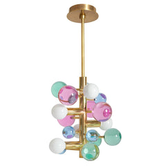 Globo Five-Light Chandelier, Multi - Maison Vogue