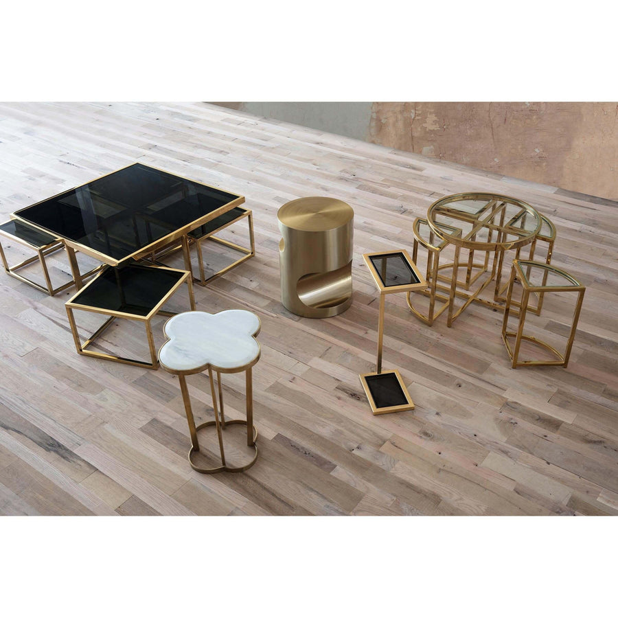 Clover Table (Natural Brass) - Maison Vogue