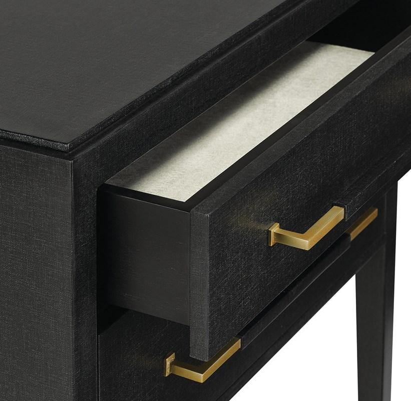 Verona Black Nightstand - Maison Vogue