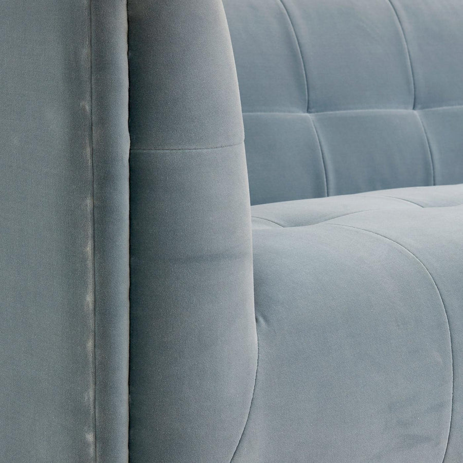 Claridge Sofa, Varese Faded Blue - Maison Vogue