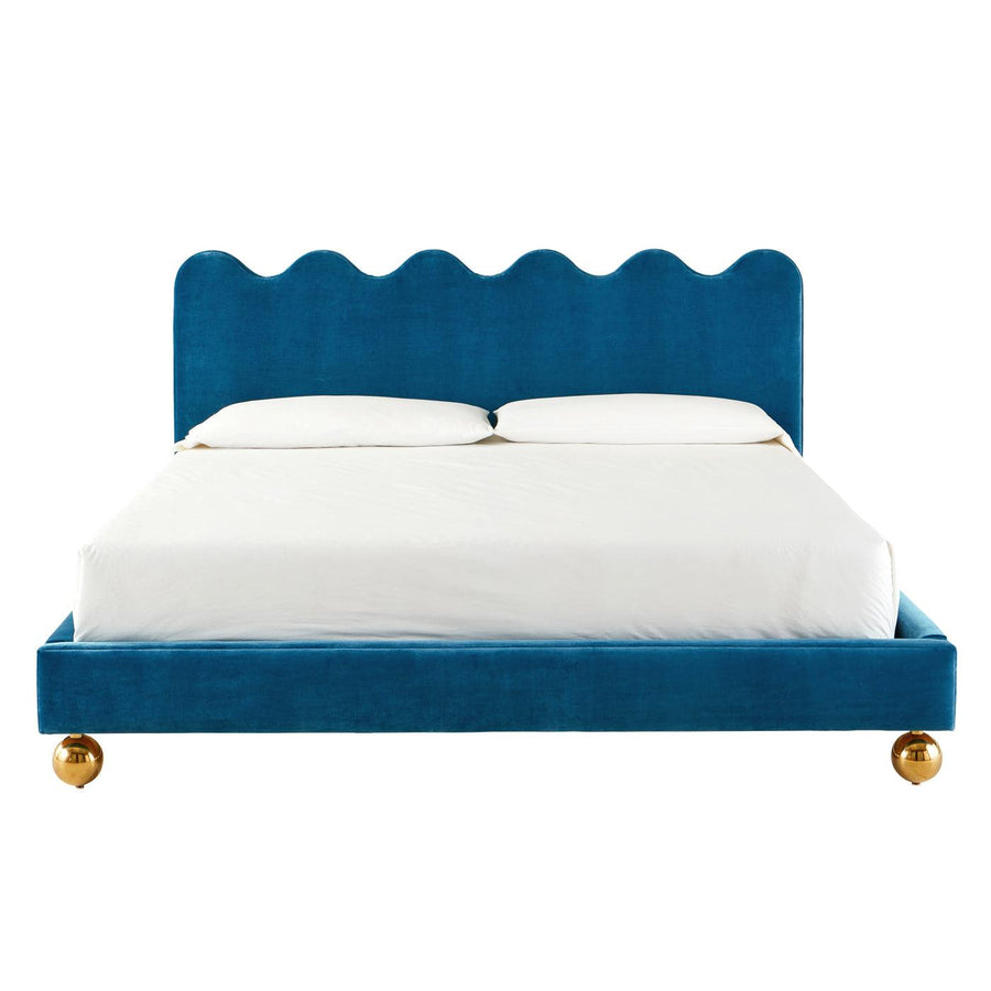 Ripple King Bed, Venice Peacock - Maison Vogue