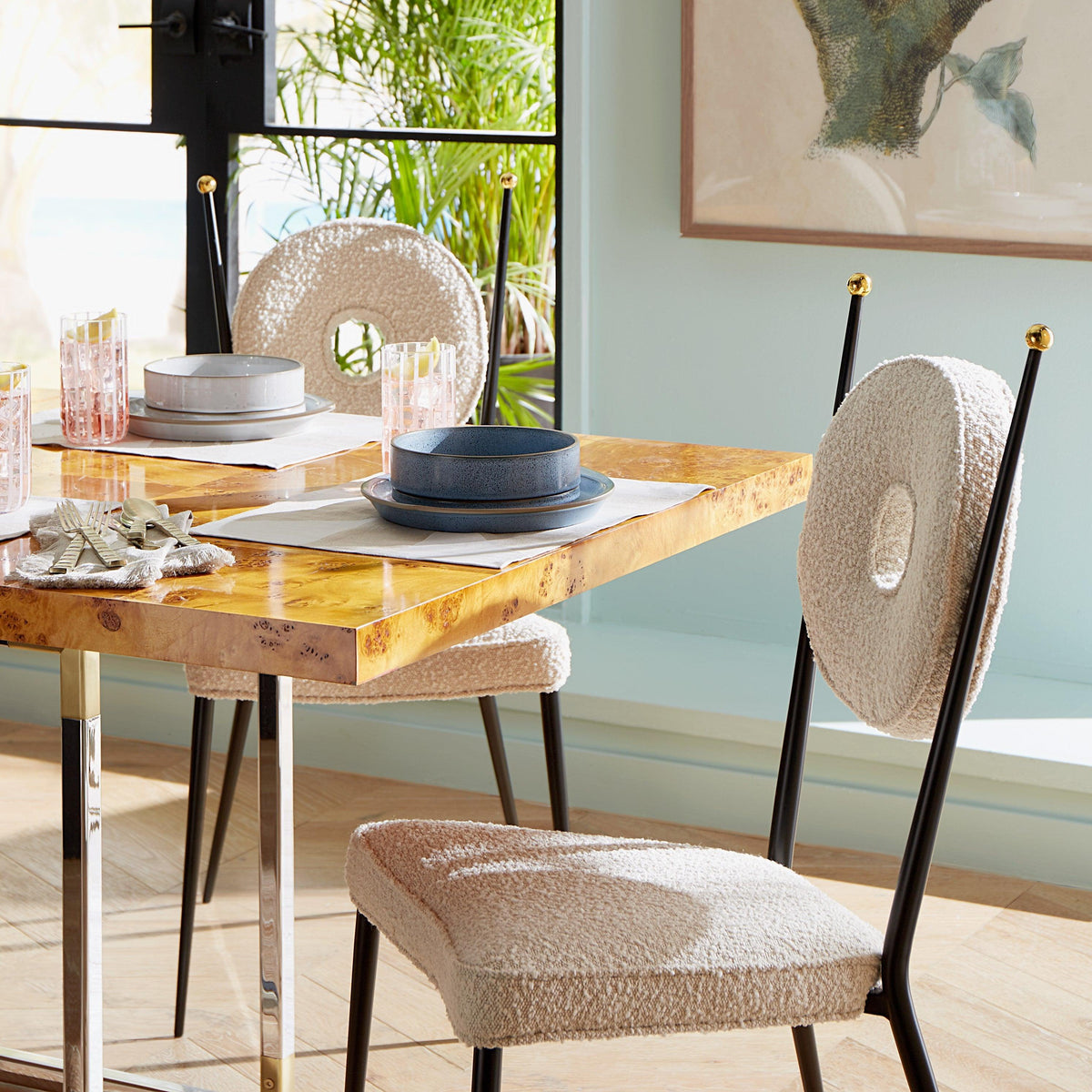 Rondo Dining Chair, Olympus Oatmeal - Maison Vogue