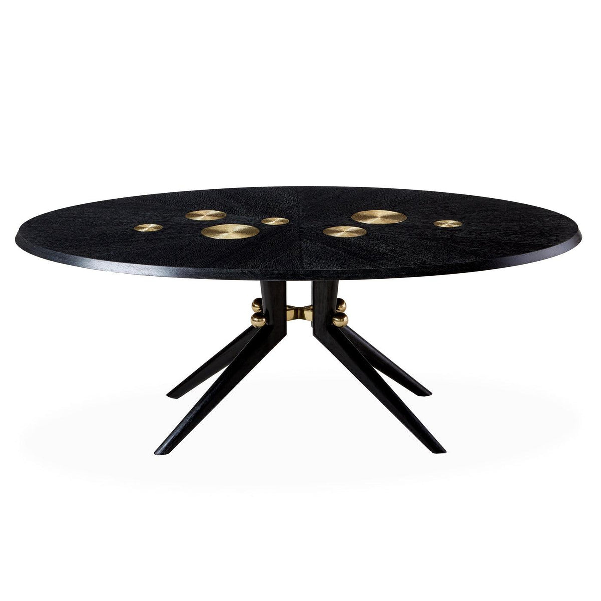 Trocadero Dining Table, Ebonized Oak - Maison Vogue
