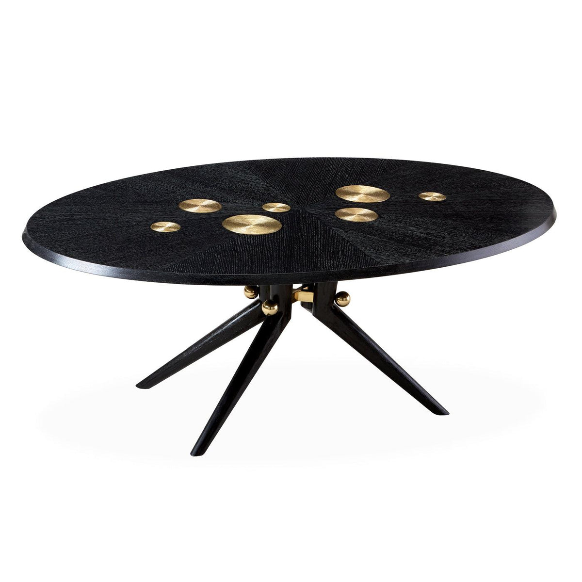 Trocadero Dining Table, Ebonized Oak - Maison Vogue
