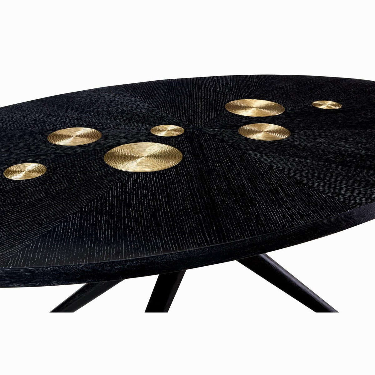 Trocadero Dining Table, Ebonized Oak - Maison Vogue