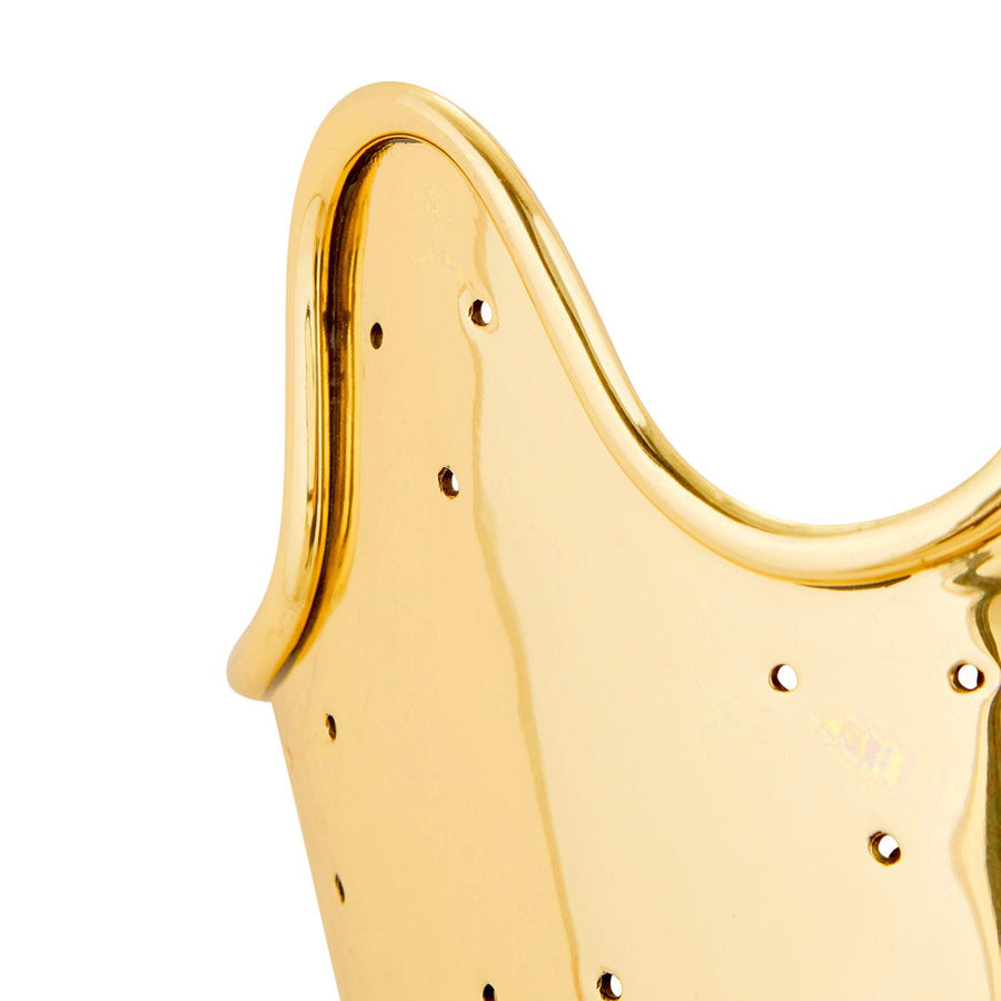Brass Ripple Torchiere - Maison Vogue