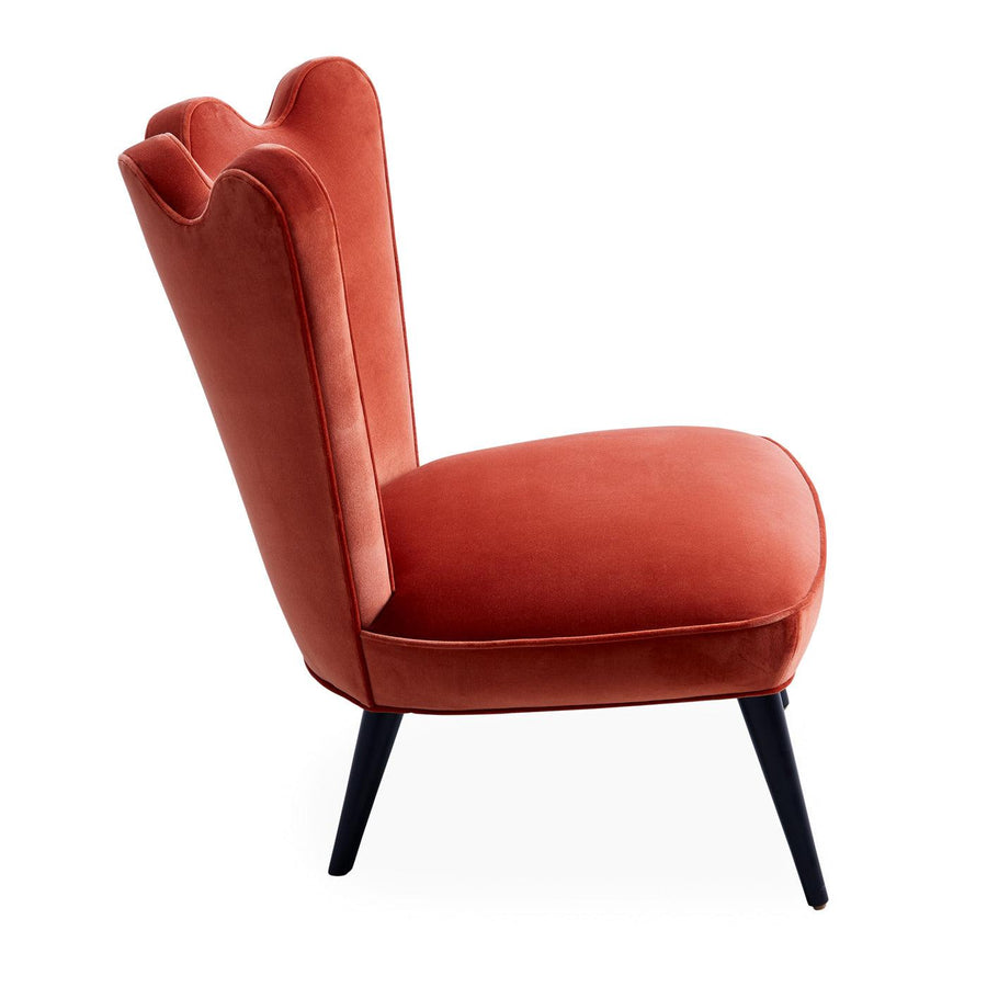 Ripple Slipper Chair, Venice Rust - Maison Vogue