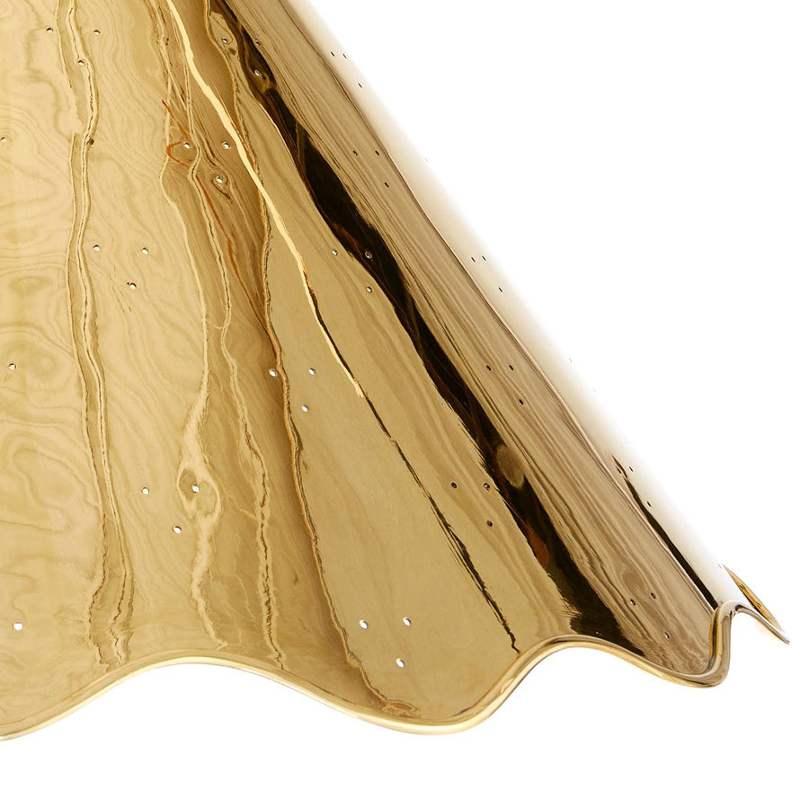 Large Brass Ripple Pendant - Maison Vogue