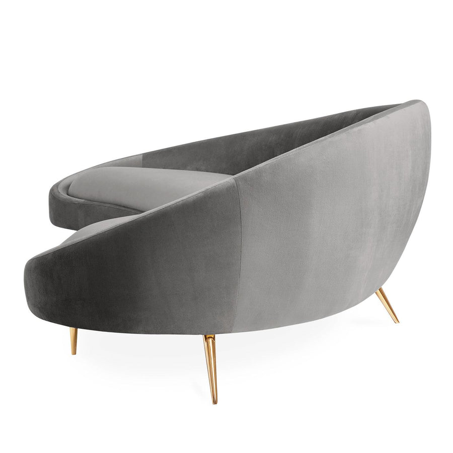 Ether Curved Sofa-Bergamo Graphite - Maison Vogue