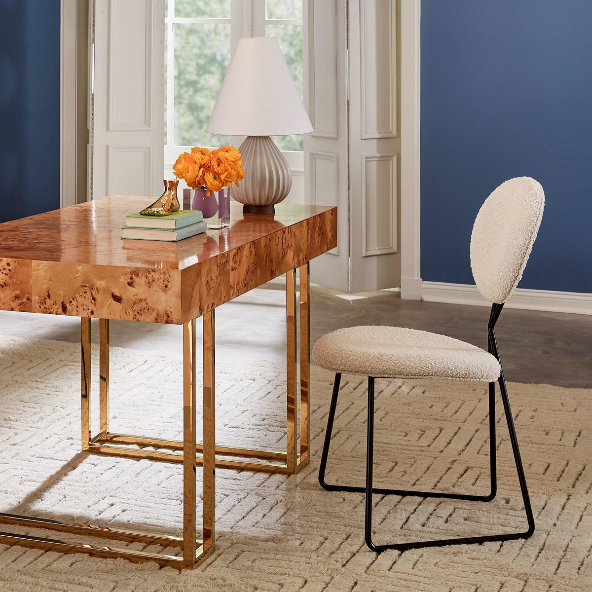 Caprice Dining Chair, Olympus Oatmeal - Maison Vogue