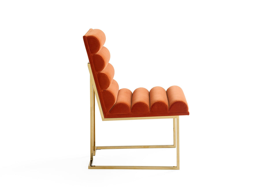 Goldfinger Channeled Dining Chair - Maison Vogue