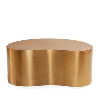 Brass Kidney Table-Small - Maison Vogue
