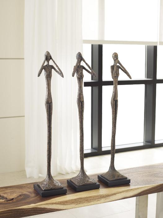 Speak No Evil Skinny Sculpture Bronze - Maison Vogue