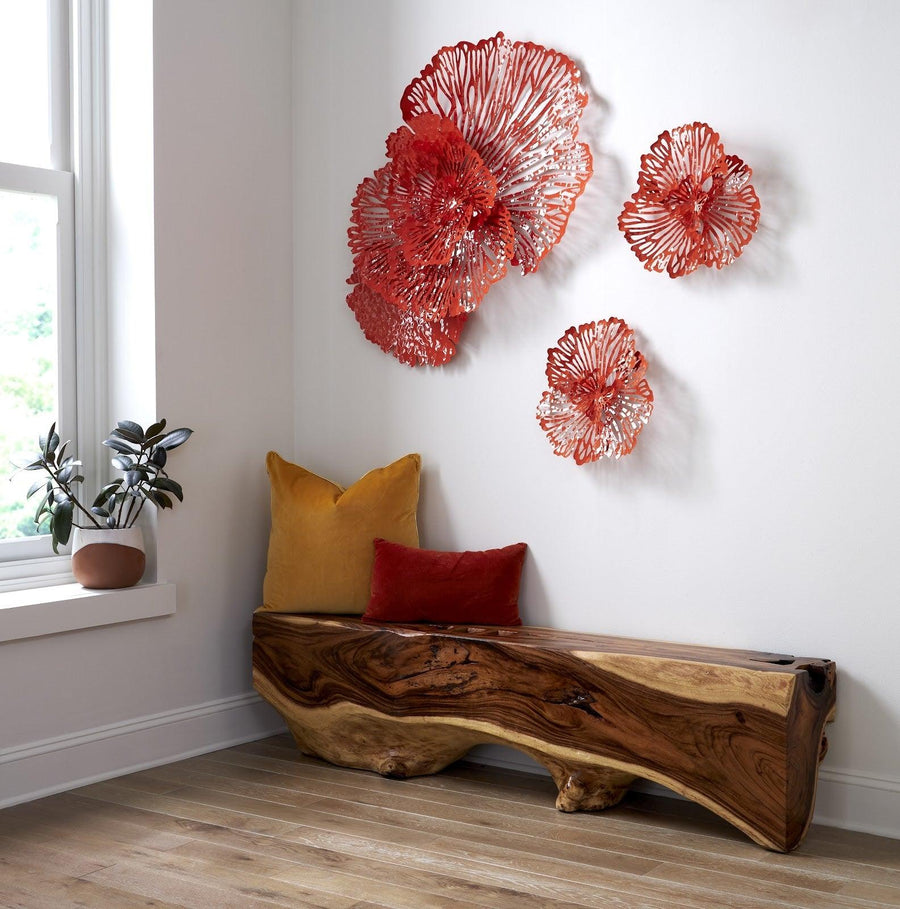 Extra Small Coral Flower Wall Art - Maison Vogue