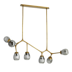 Smyth Chandelier Brass - Maison Vogue