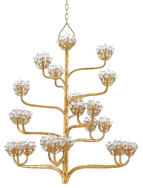 Agavé Americana Gold Chandelier - Maison Vogue