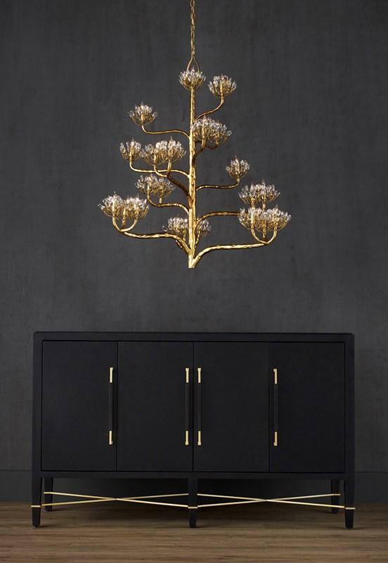Agavé Americana Gold Chandelier - Maison Vogue
