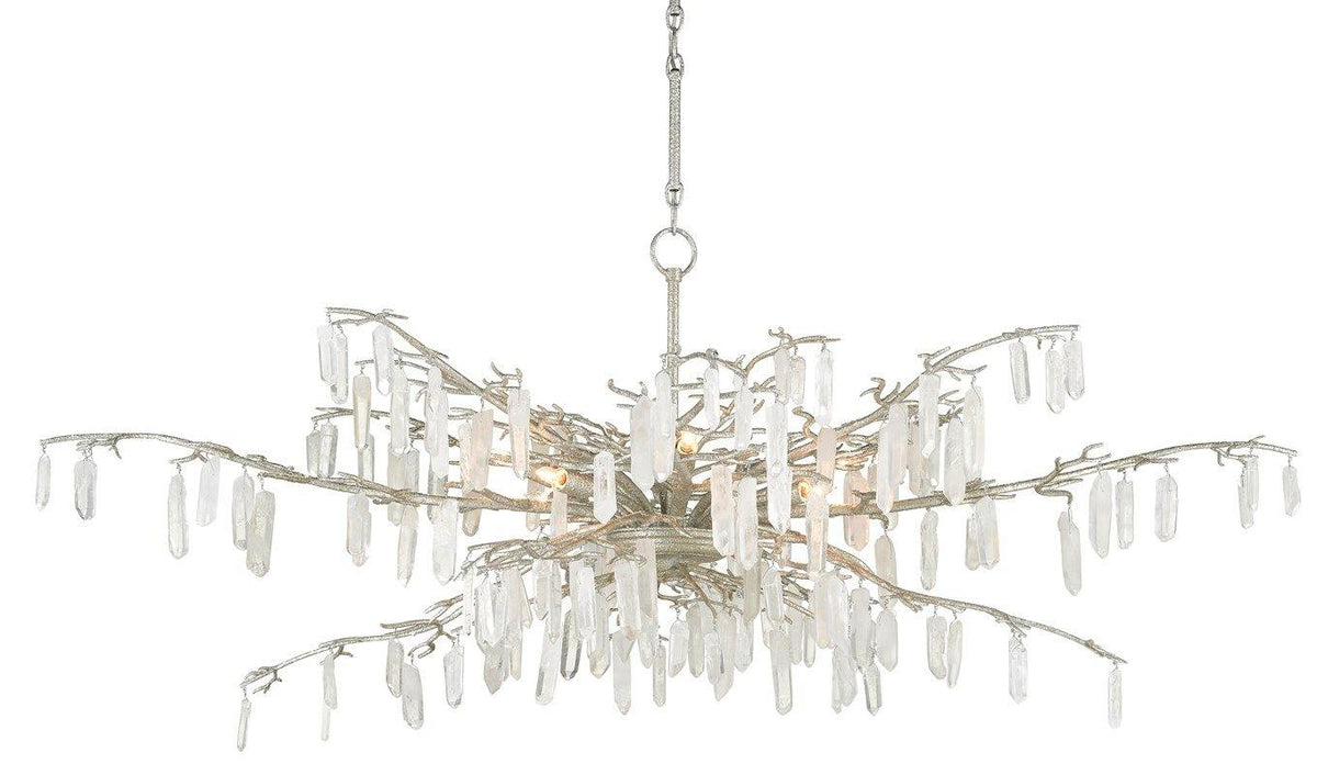 Forest Dawn Silver Chandelier - Maison Vogue