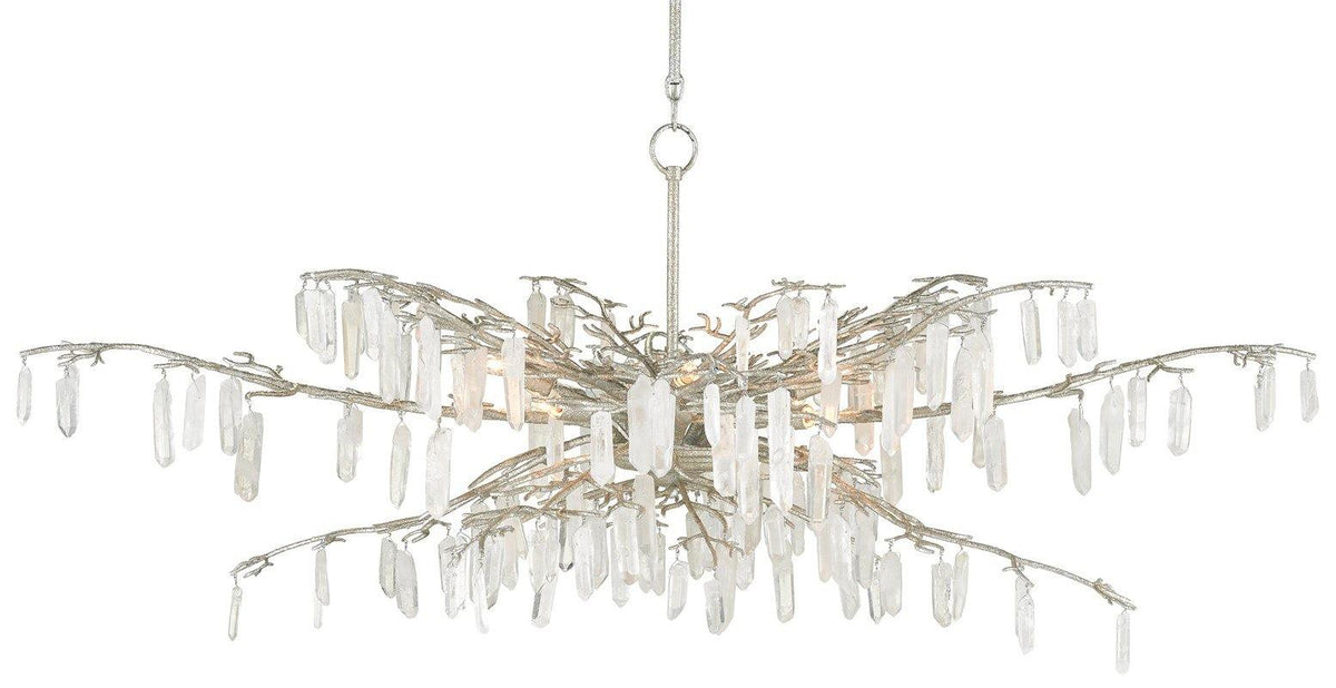 Forest Dawn Silver Chandelier - Maison Vogue