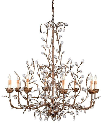 Crystal Bud Cupertino Large Chandelier - Maison Vogue