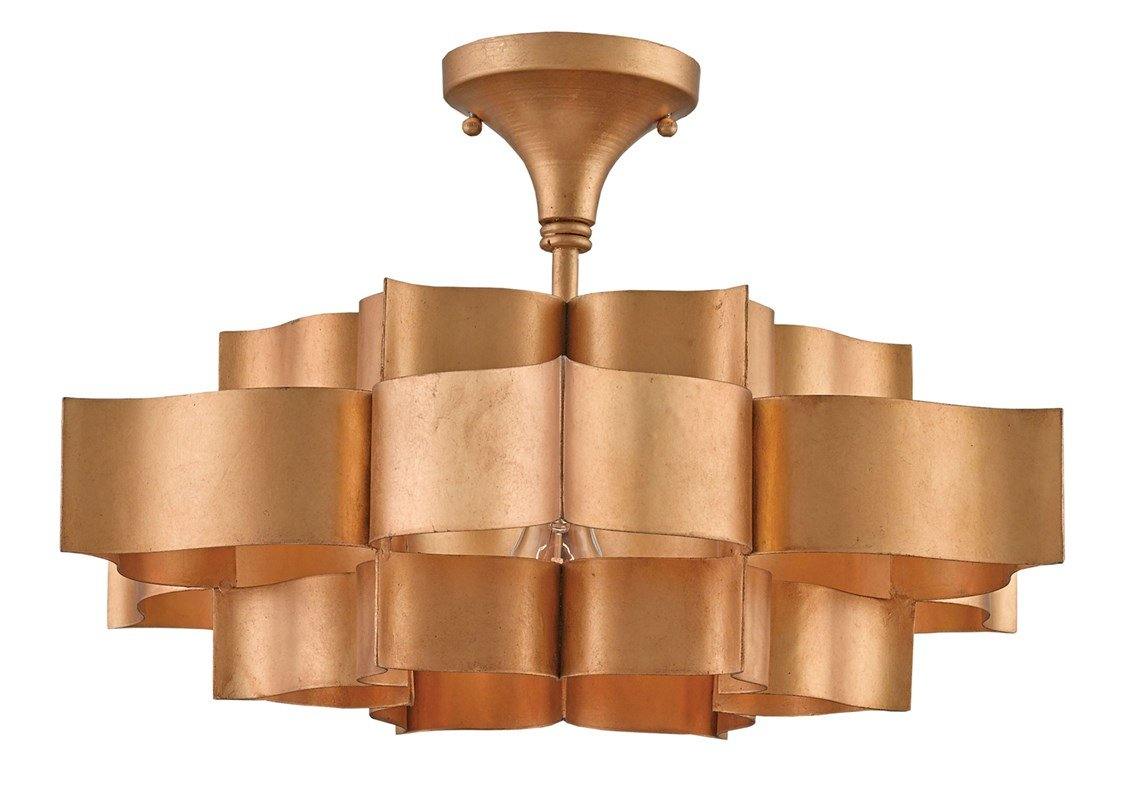 Grand Lotus Gold Small Chandelier - Maison Vogue