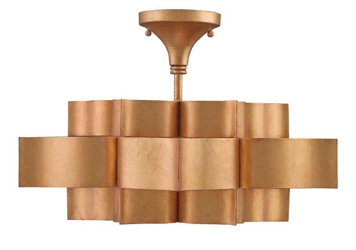 Grand Lotus Gold Small Chandelier - Maison Vogue