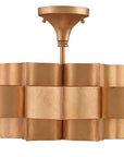 Grand Lotus Gold Small Chandelier - Maison Vogue