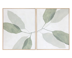 Calm Reflection (set Of 2) - 40" X 50" - Natural Floater Frame - Maison Vogue