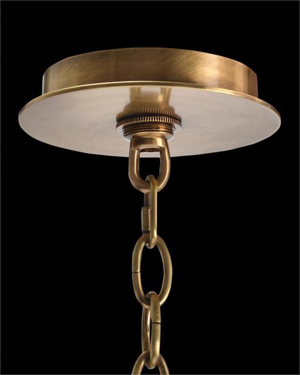 Acrylic and Brass Ten-Light Chandelier - Maison Vogue