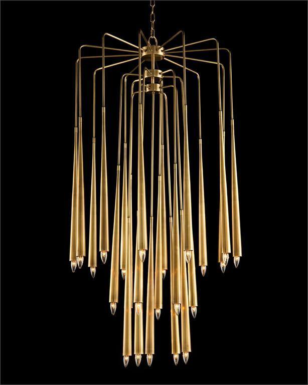 Hans Twenty-Three-Light Brass Chandelier - Maison Vogue