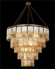Twilight Twenty-Four-Light Slumped Glass Chandelier - Maison Vogue