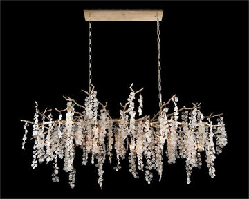 Shiro-Noda Fifteen-Light Glass Cluster Horizontal Chandelier - Maison Vogue