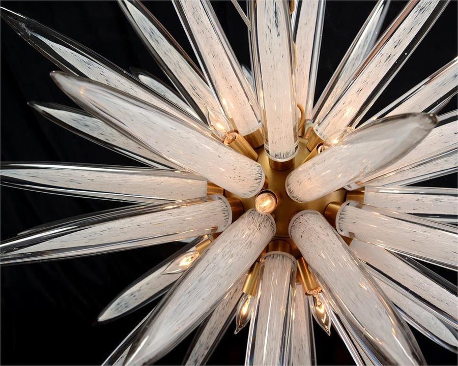Handblown Glass Sphere Sixteen-Light Pendant - Maison Vogue