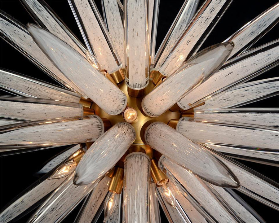 Handblown Glass Sphere Sixteen-Light Pendant - Maison Vogue