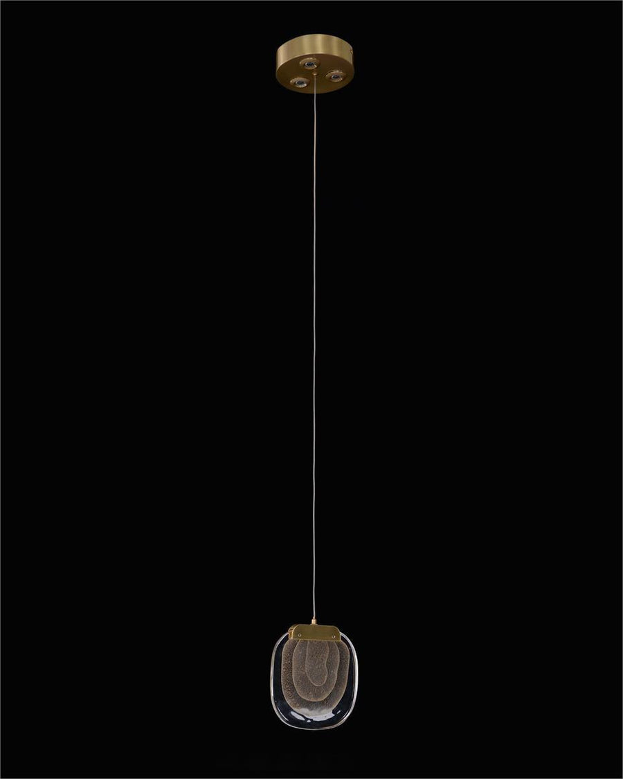 Bansho: Layered Glass Single Droplight - Maison Vogue