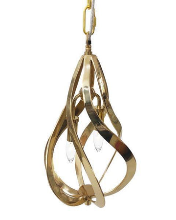 Ribbons of Brass Two-Light Pendant - Maison Vogue